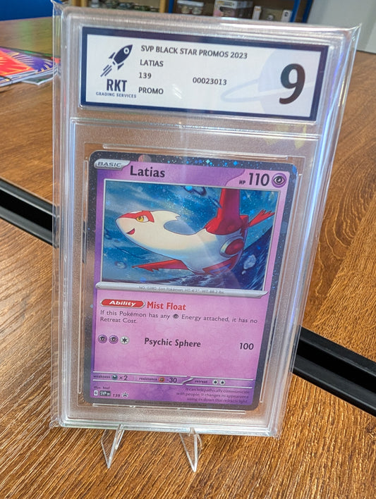 Pokemon Black Star Promos 2023 Latias #139 RKT Graded 9