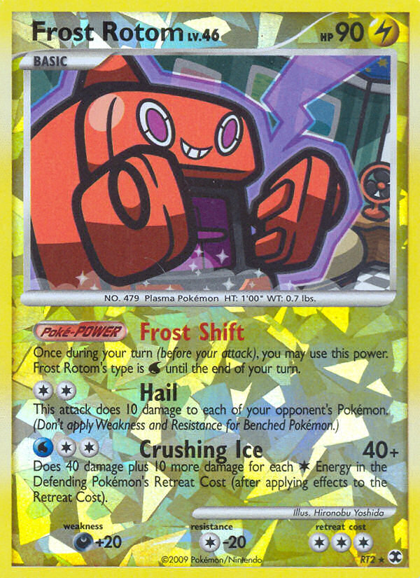 Frost Rotom RT2 Pokémon Rising Rivals (2009) English card — catalogue reference