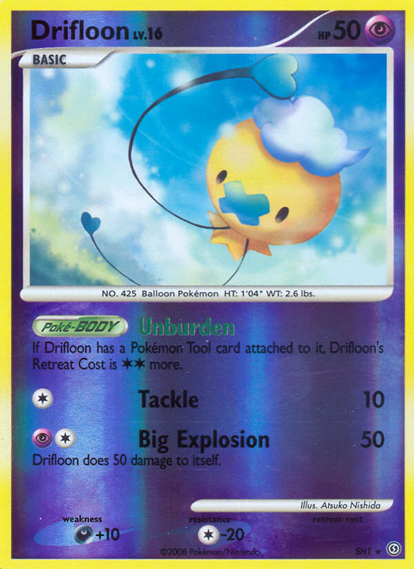 Drifloon SH1 Pokémon Stormfront (2008) English card — catalogue reference