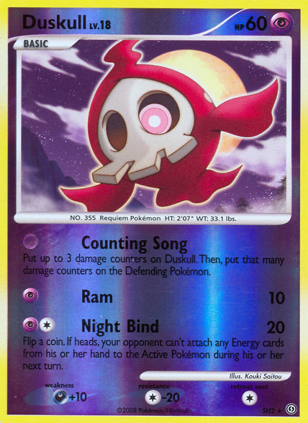 Duskull SH2 Pokémon Stormfront (2008) English card — catalogue reference