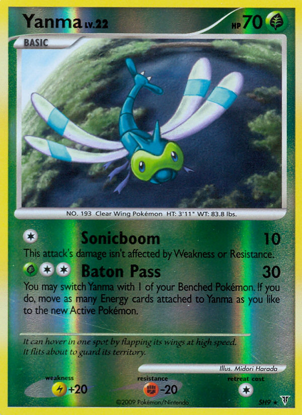 Yanma SH9 Pokémon Supreme Victors (2009) English card — catalogue reference