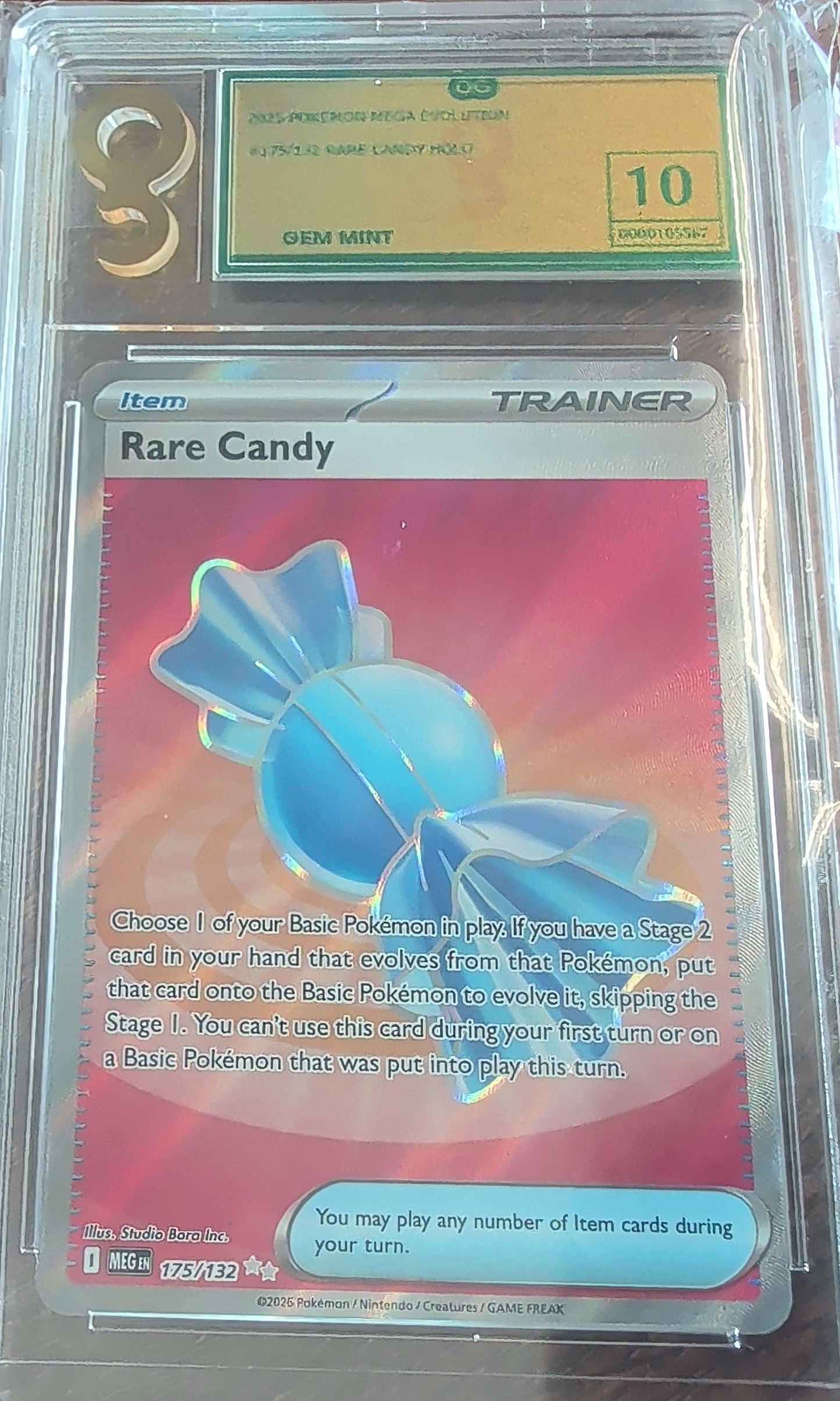 rare candy pokemon card