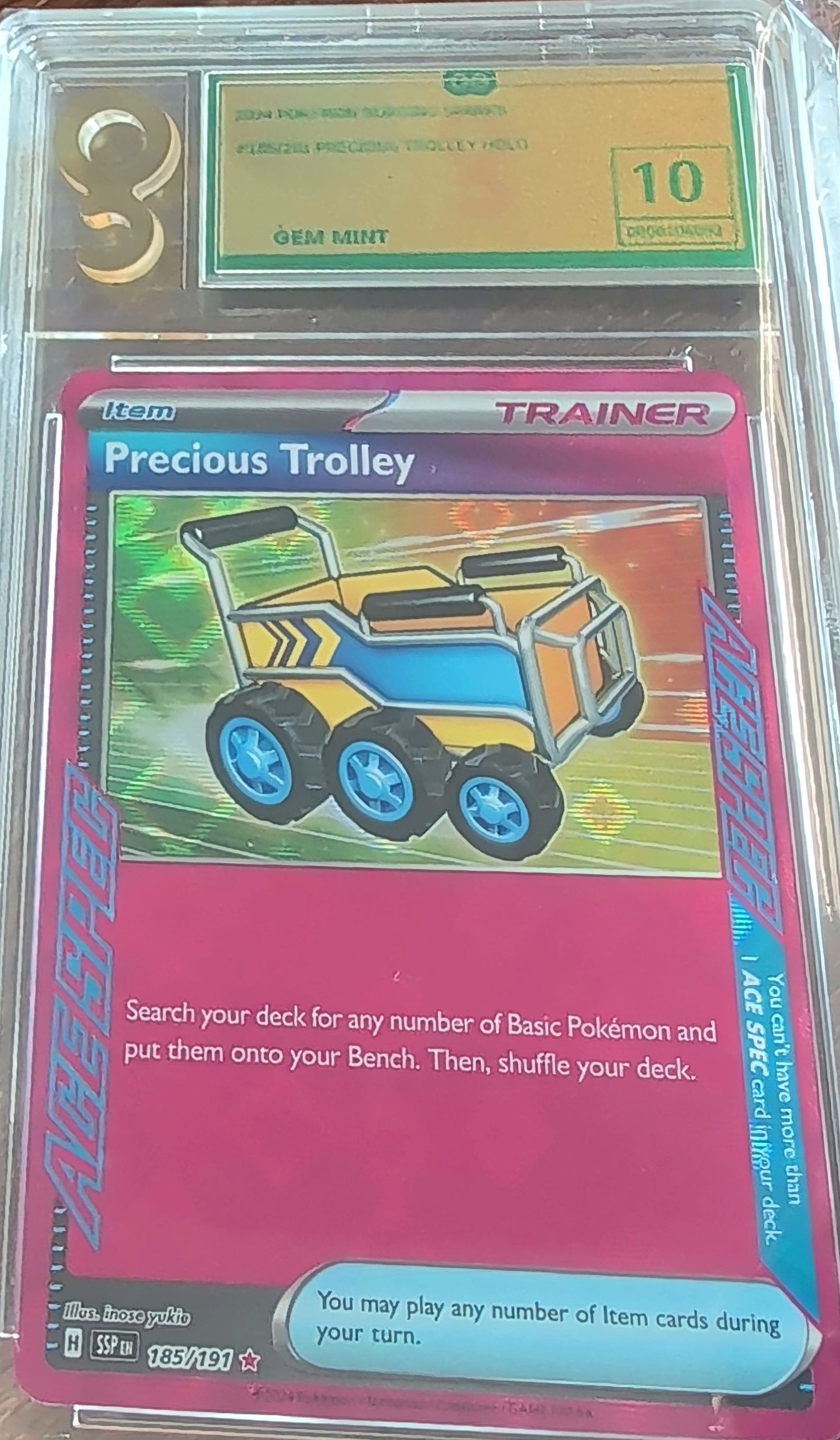 Pokemon Precious Trolley Mega Evolution Only Graded 10