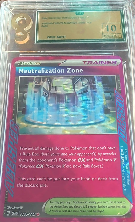 Pokemon Neutralization Zone Only Graded 10