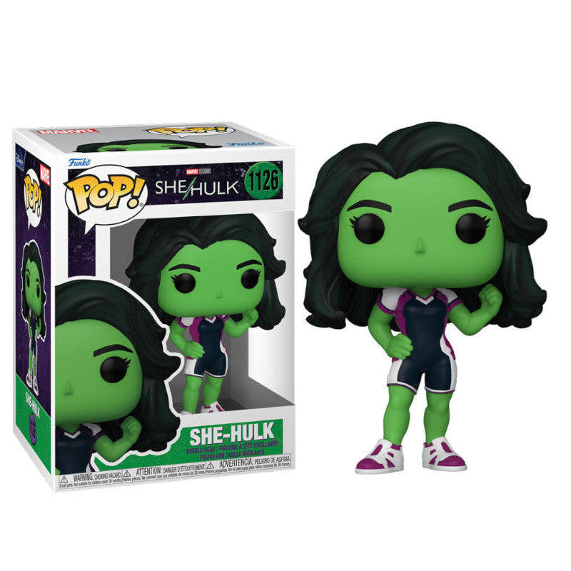 She-Hulk Funko Pop! vinyl figure with packaging on a white background