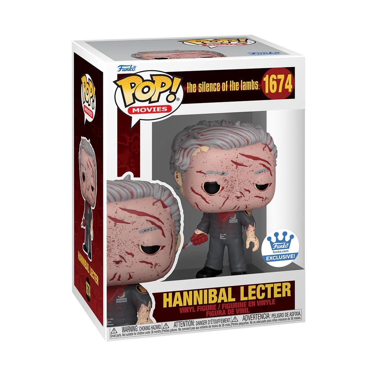 Funko Pop! Hannibal Lecter figure in packaging with visible branding