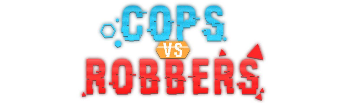 Cops vs Robbers VR game title artwork for the GATECRASH virtual reality experience