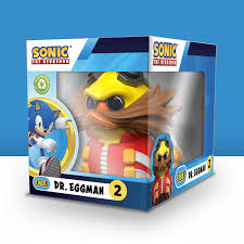 Dr. Eggman figure in packaging with blue background