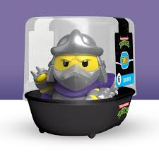 Toy figure in a black bowl with a purple background