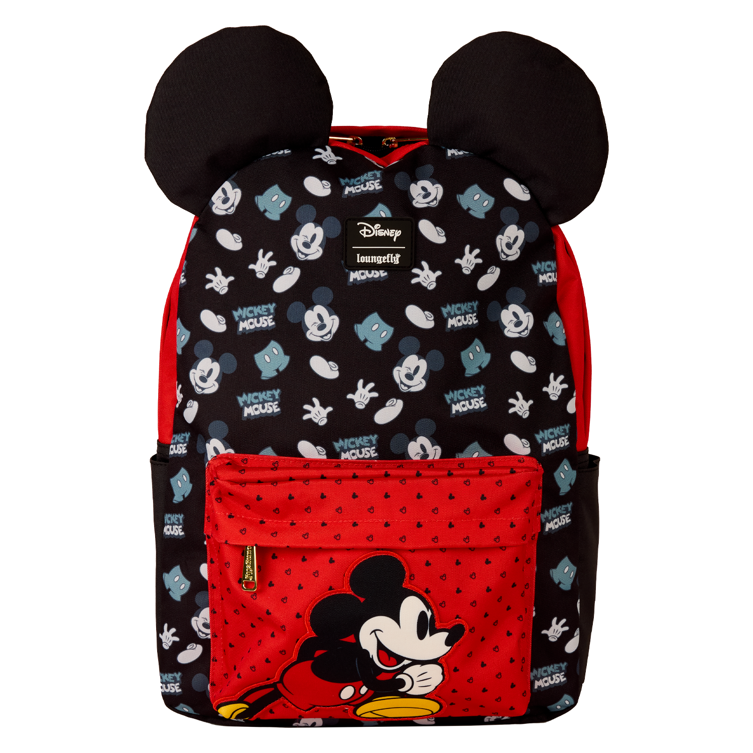 Backpack with Mickey Mouse design on a white background