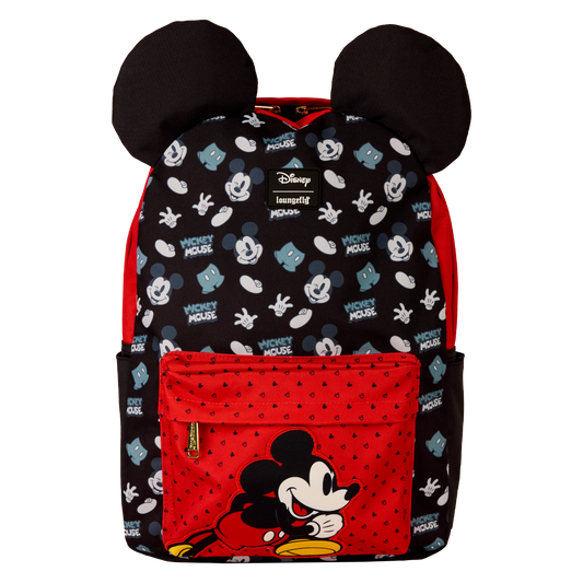 Backpack with Mickey Mouse design on a white background