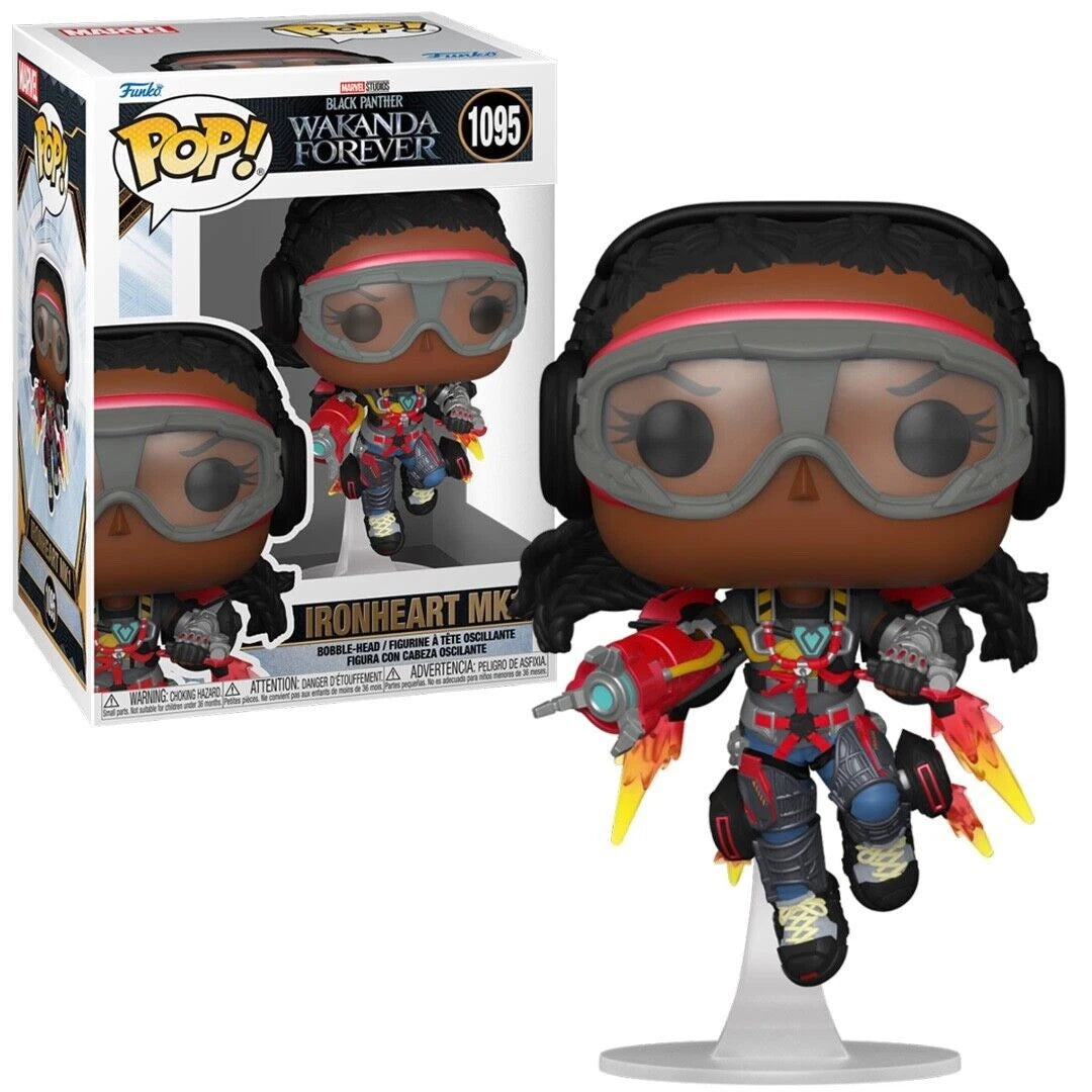 Funko Pop! Ironheart MK figure with packaging on a white background