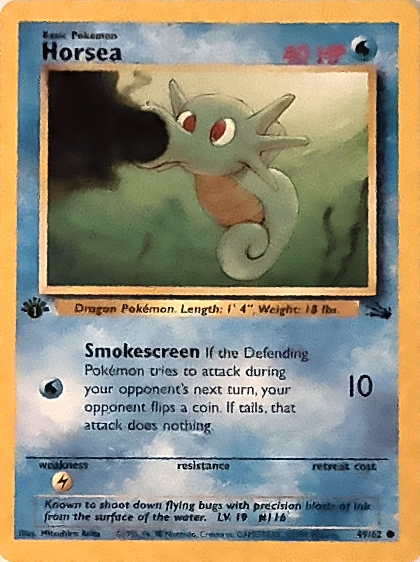 Horsea Common Fossil 49/62 MP