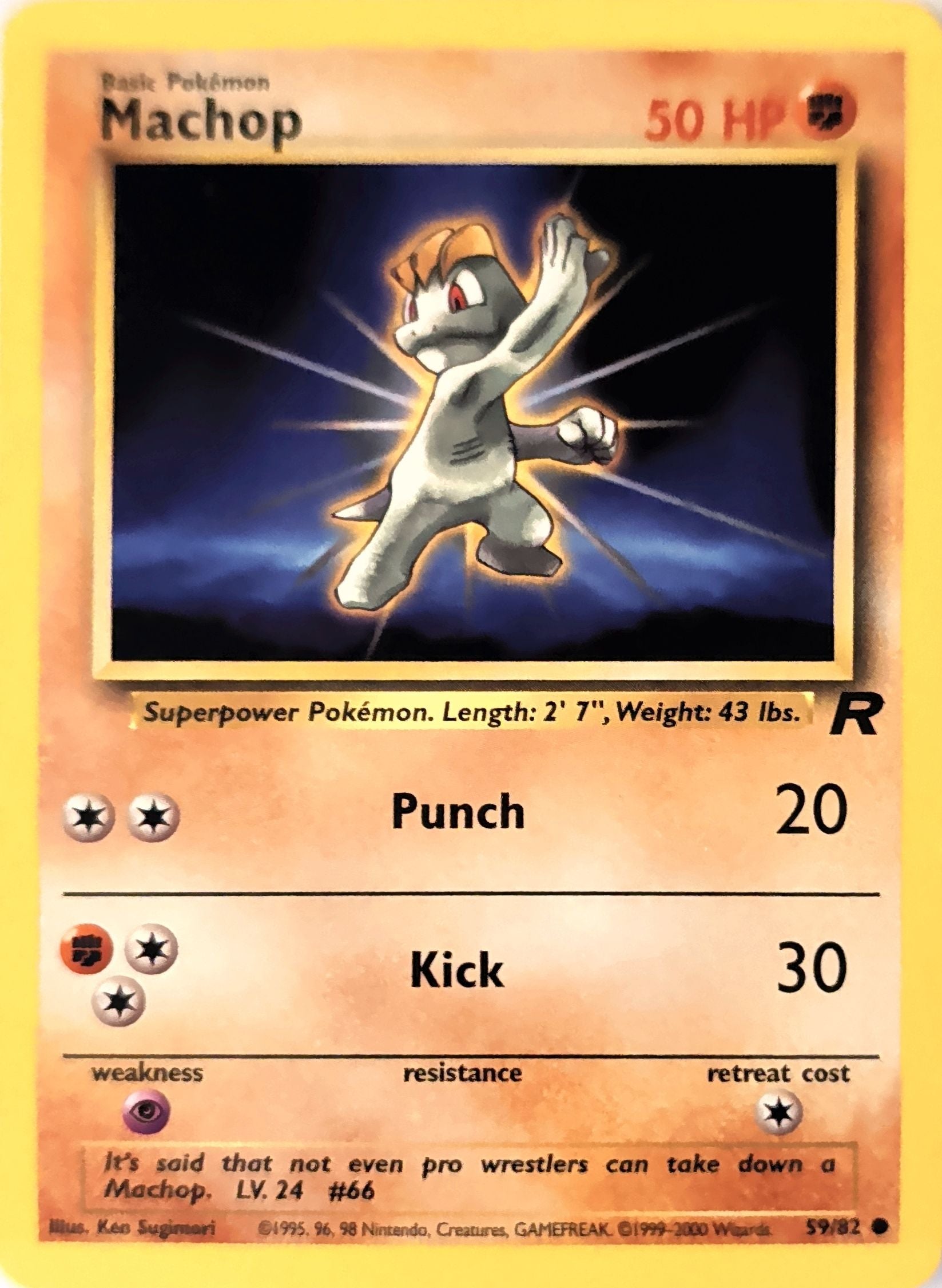 Machop Common Team Rocket 59/82 MP