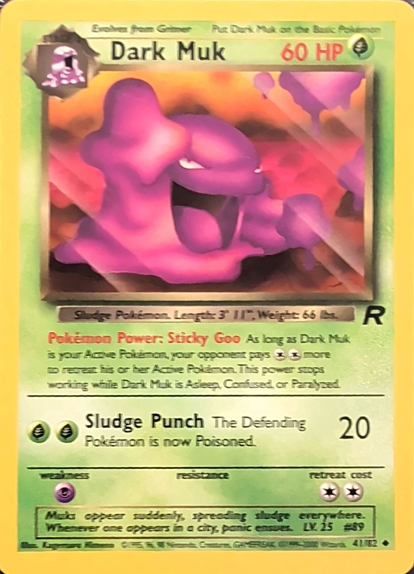 Dark Muk Uncommon Team Rocket 41/82 MP