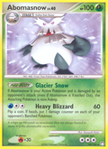 Abomasnow 19/123 Pokémon Mysterious Treasures (2007) English card — catalogue reference