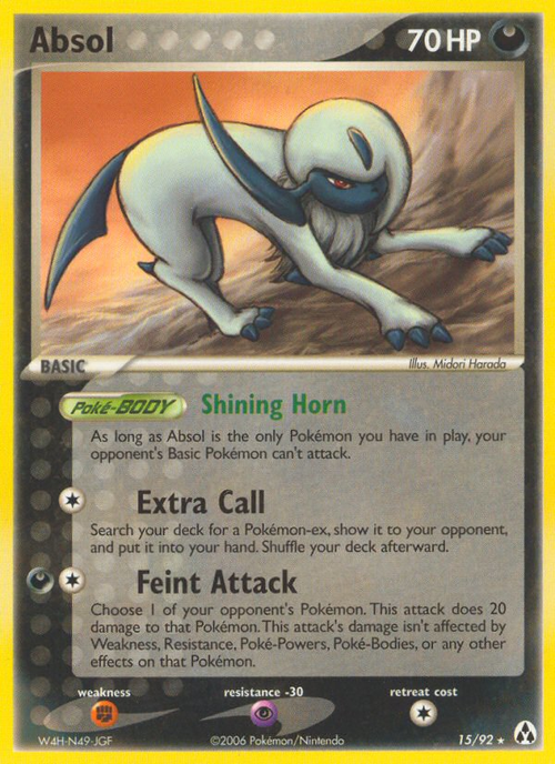 Absol 15/92 Pokémon EX Legend Maker (2006) English card — catalogue reference