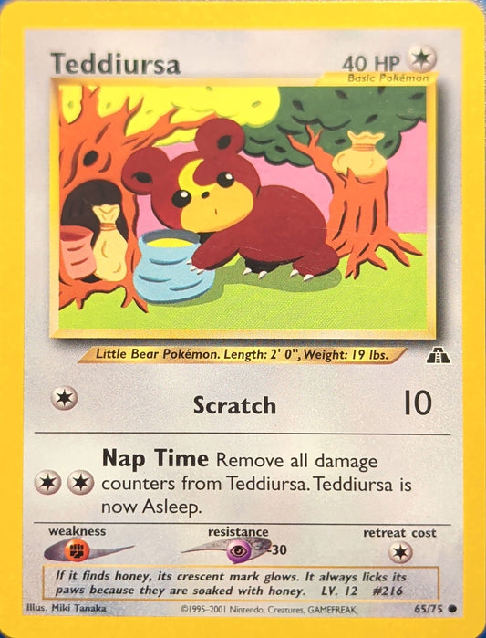 Teddiursa Common Neo Discovery 65/75 MP