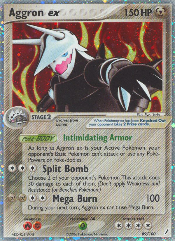 Aggron ex 89/100 Pokémon EX Crystal Guardians (2006) English card — catalogue reference