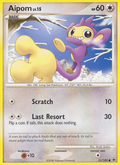 Aipom 51/100 Pokémon Majestic Dawn (2008) English card — catalogue reference