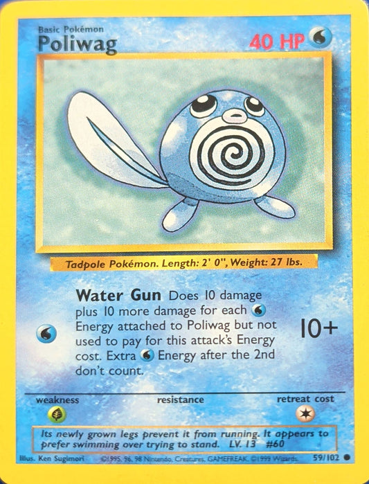 Poliwag Common Base Set 059/102 MP