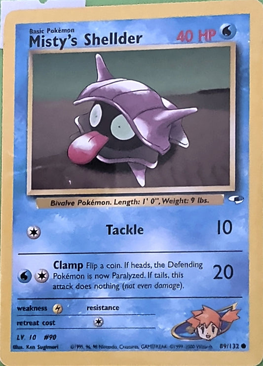 Misty's Shellder Common Gym Heroes 089/132 MP