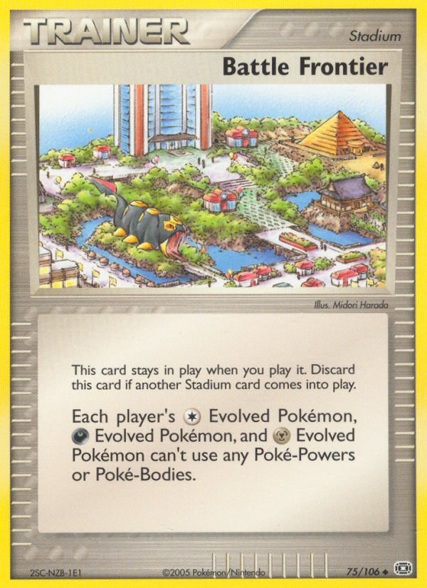 Battle Frontier 75/106 Pokémon EX Emerald (2005) English card — catalogue reference