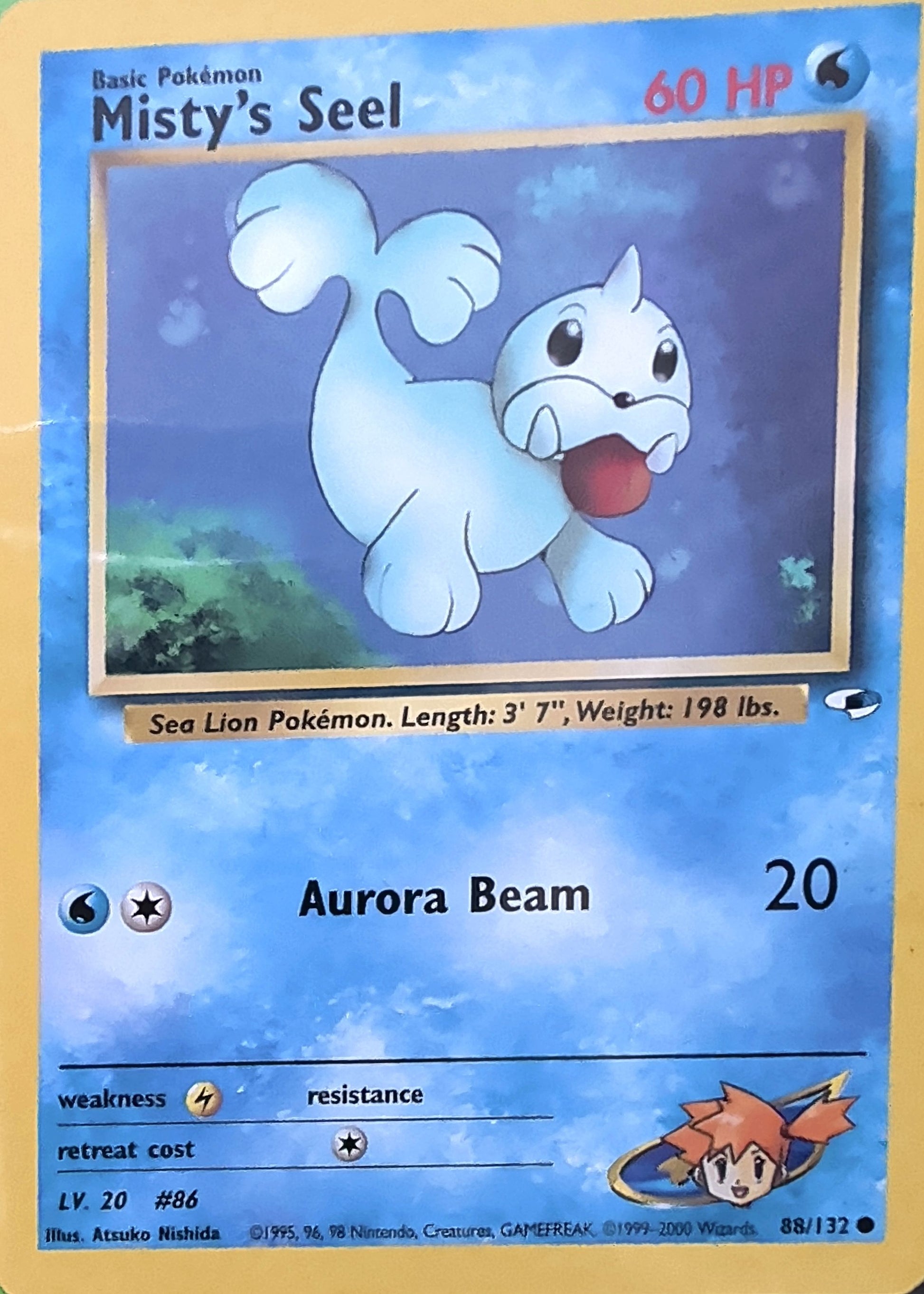 Misty's Seel Common Gym Heroes 088/132 MP
