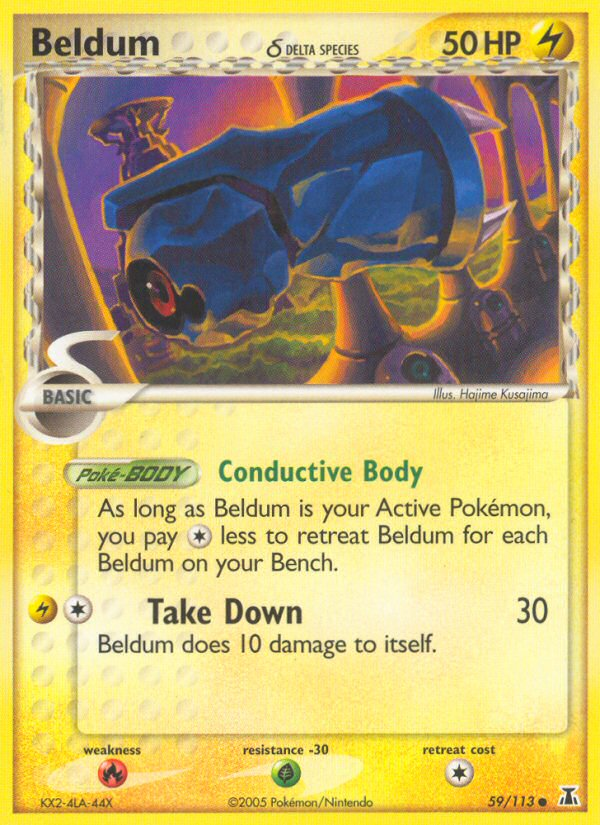 Beldum δ 59/113 Pokémon EX Delta Species (2005) English card — catalogue reference