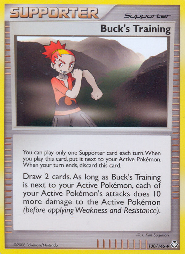 Buck's Training 130/146 Pokémon Legends Awakened (2008) English card — catalogue reference
