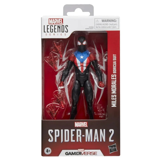 Marvel Legends Spider-Man action figure in packaging on a white background