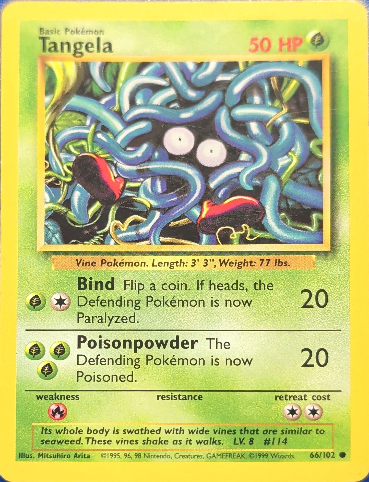 Bellsprout Common Base Set 2 066/130 MP (Back)
