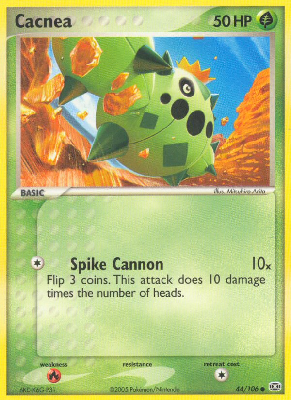 Cacnea 44/106 Pokémon EX Emerald (2005) English card — catalogue reference