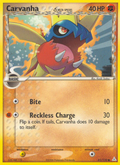 Carvanha δ 61/110 Pokémon EX Holon Phantoms (2006) English card — catalogue reference