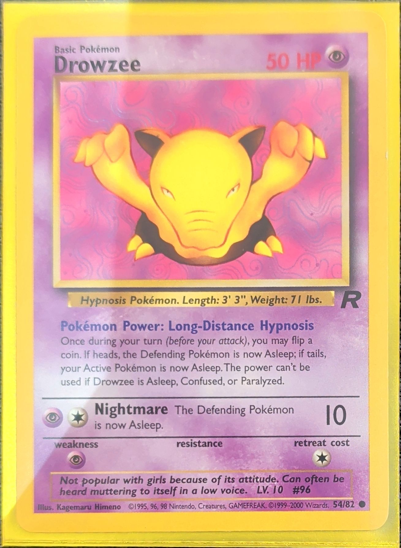 Drowzee Common Team Rocket 54/82 MP