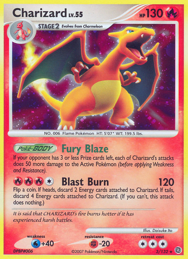 Charizard 3/132 Pokémon Secret Wonders (2007) English card — catalogue reference