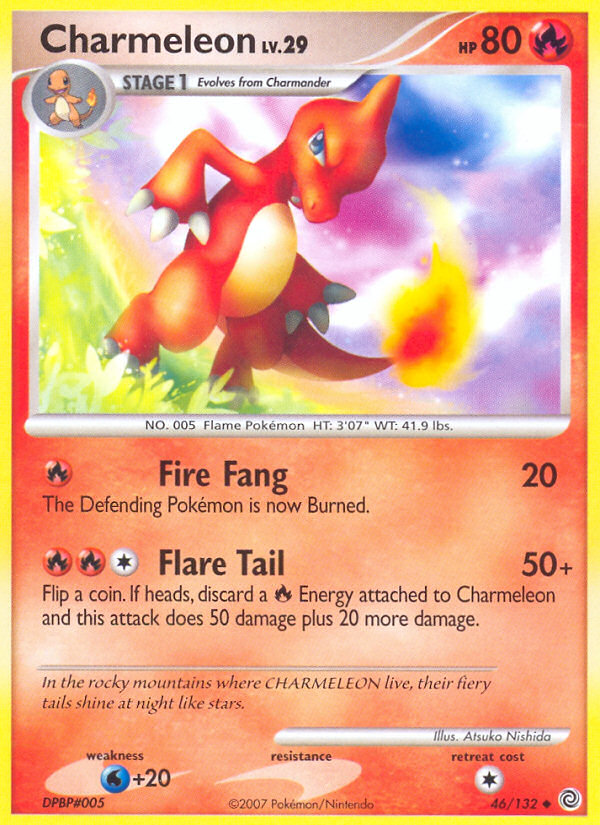 Charmeleon 46/132 Pokémon Secret Wonders (2007) English card — catalogue reference