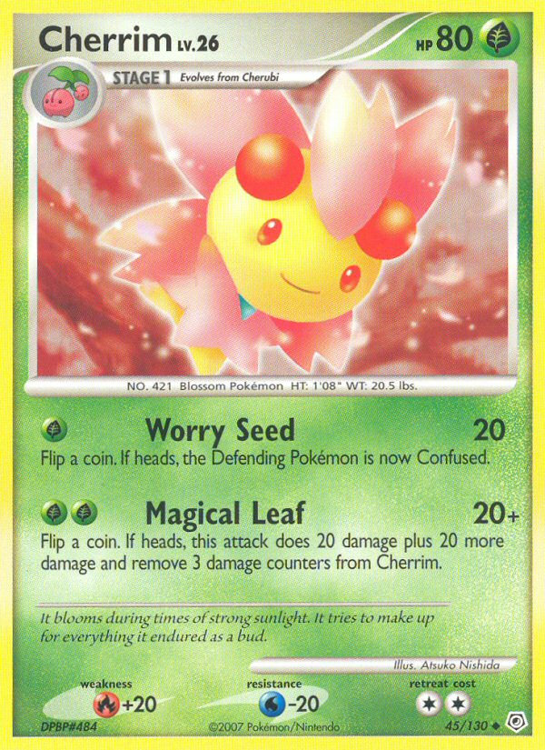 Cherrim 45/130 Pokémon Diamond & Pearl (2007) English card — catalogue reference