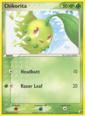 Chikorita 51/115 Pokémon EX Unseen Forces (2005) English card — catalogue reference