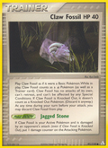 Claw Fossil 91/110 Pokémon EX Holon Phantoms (2006) English card — catalogue reference