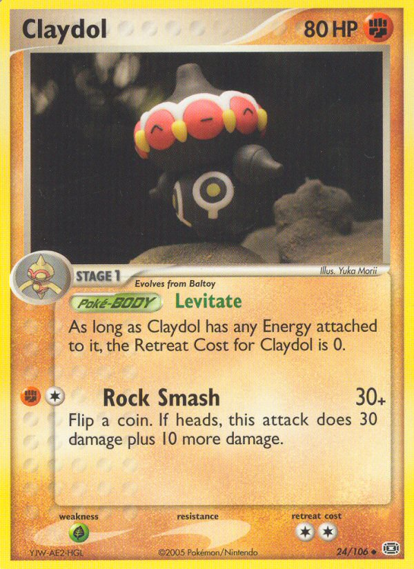 Claydol 24/106 Pokémon EX Emerald (2005) English card — catalogue reference