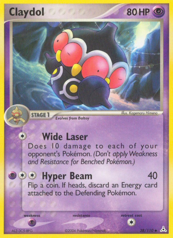 Claydol 38/110 Pokémon EX Holon Phantoms (2006) English card — catalogue reference