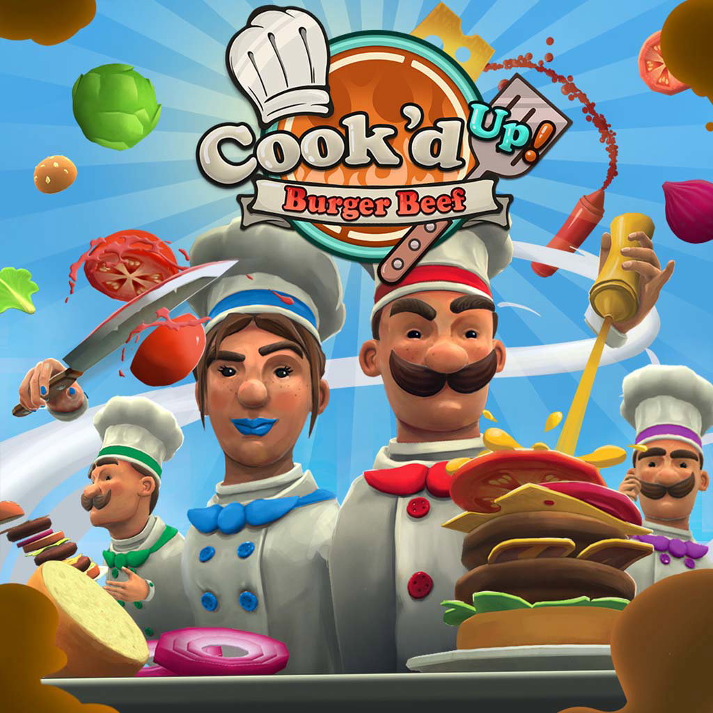 Cook'd Up Burger Beef VR cooking game cover artwork at GATECRASH Chesterfield