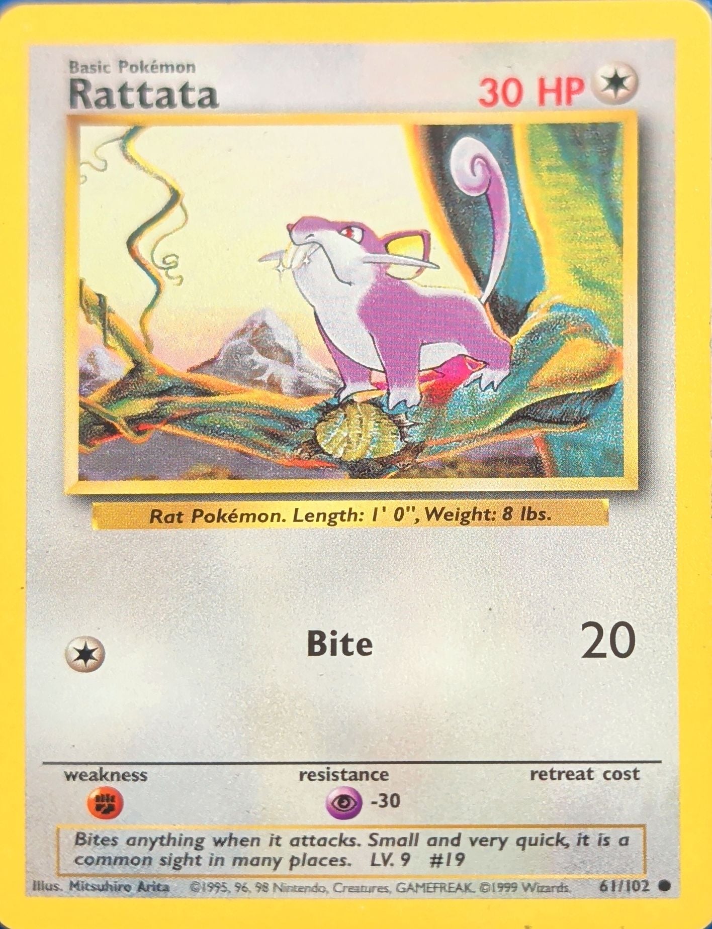 Rattata Common Base Set 061/102 MP