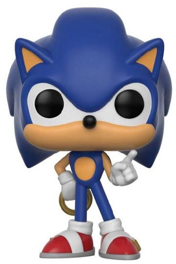 Sonic the Hedgehog figurine on a white background
