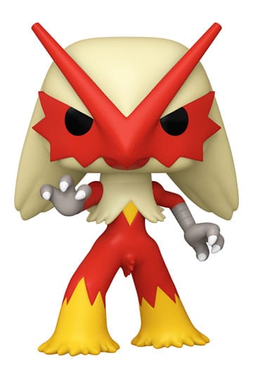 Action figure with red and yellow design on a white background