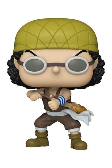 Funko Pop! vinyl figure of a character with a green helmet and goggles on a white background
