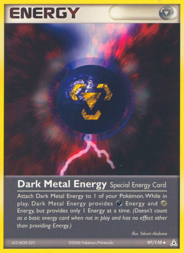 Dark Metal Energy 97/110 Pokémon EX Holon Phantoms (2006) English card — catalogue reference