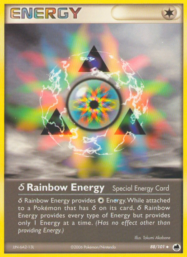 δ Rainbow Energy 88/101 Pokémon EX Dragon Frontiers (2006) English card — catalogue reference