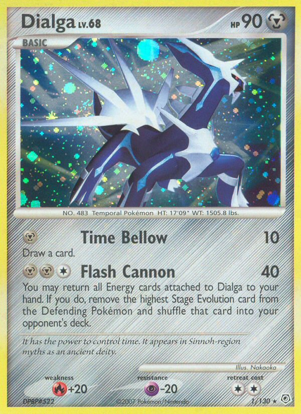 Dialga 1/130 Pokémon Diamond & Pearl (2007) English card — catalogue reference